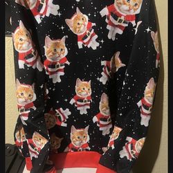 Ugly Christmas Cat Sweater