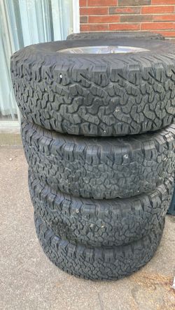 Like new 37/17 tires and rims