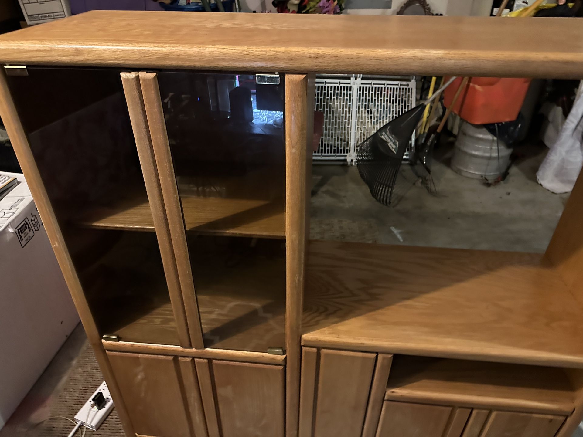 Entertainment/TV Stand W Open Cabinets