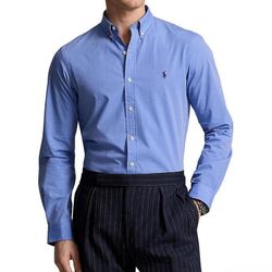 Polo Ralph Lauren Slim-Fit Stretch Long Sleeve Woven Shirt Core Replen Blue XL