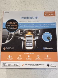 ISimple Transit Blue HF Bluetooth Calling Streaming Kit
