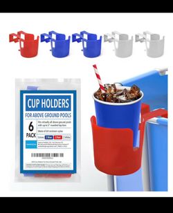 Above ground pool cupholder pack of six
