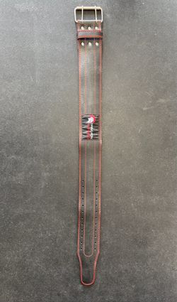 Dark Iron Fitness Leather Weightlifting Belt