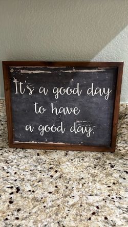 Wooden sign