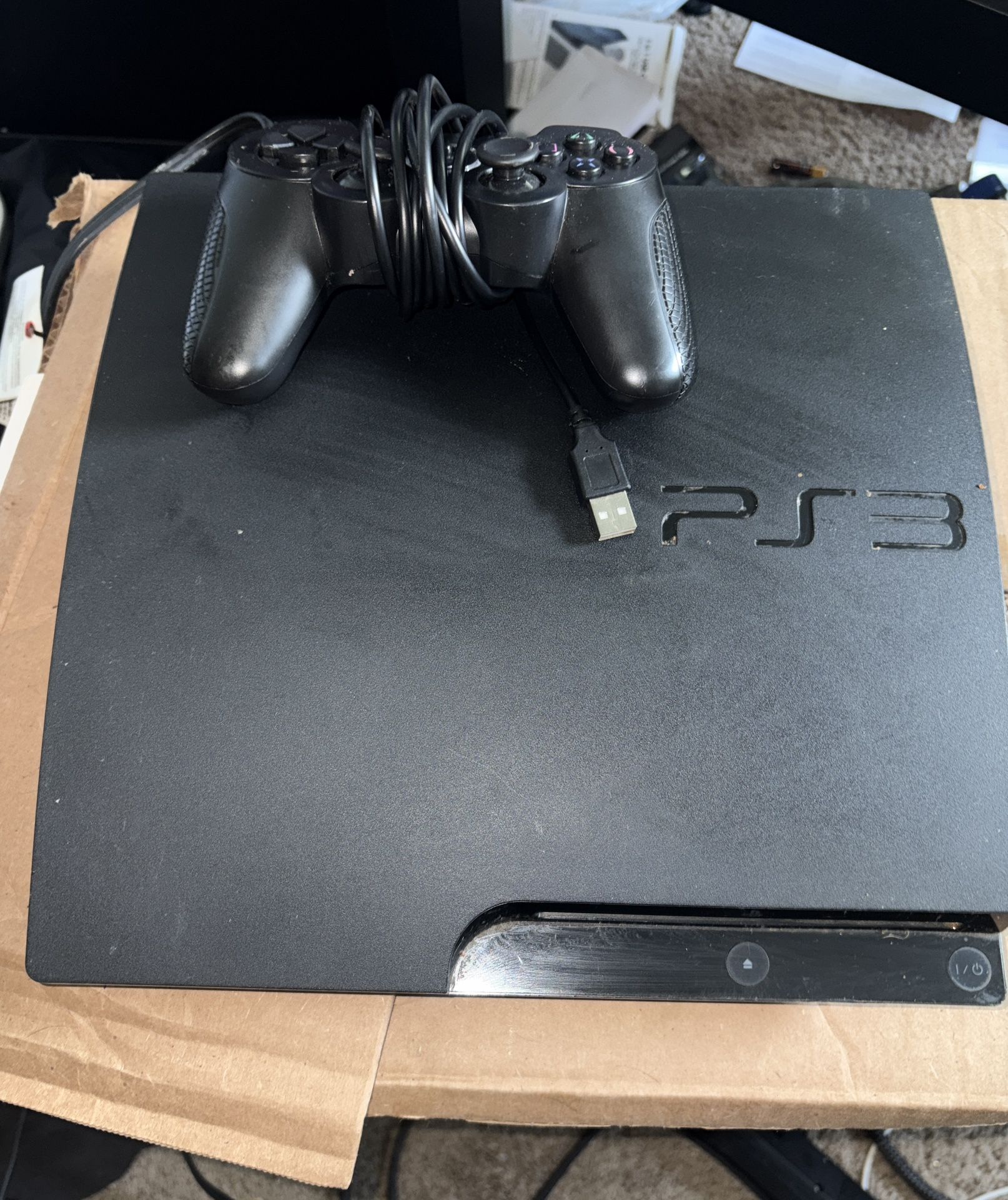 PS3 With Wired controller And Games