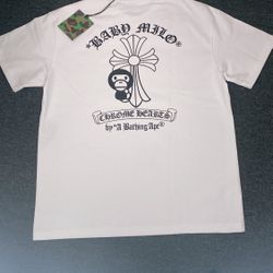 Chrome Hearts White Bape Shirt