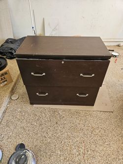 Two drawer file cabinet