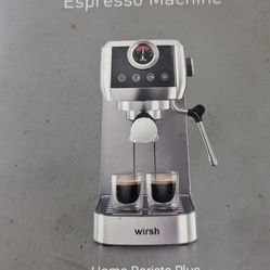 Wirsh Plastic-free 20 bar Espresso/latte machine