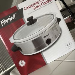 Casserole Cooker Slow Cooker! Stainless Steel 3 Pieces! Brand New Unopened Box!!