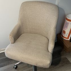 Memory foam Cream Office Chair 