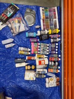 Huge painting and canvas bundle