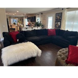Black Sofa Set 700$
