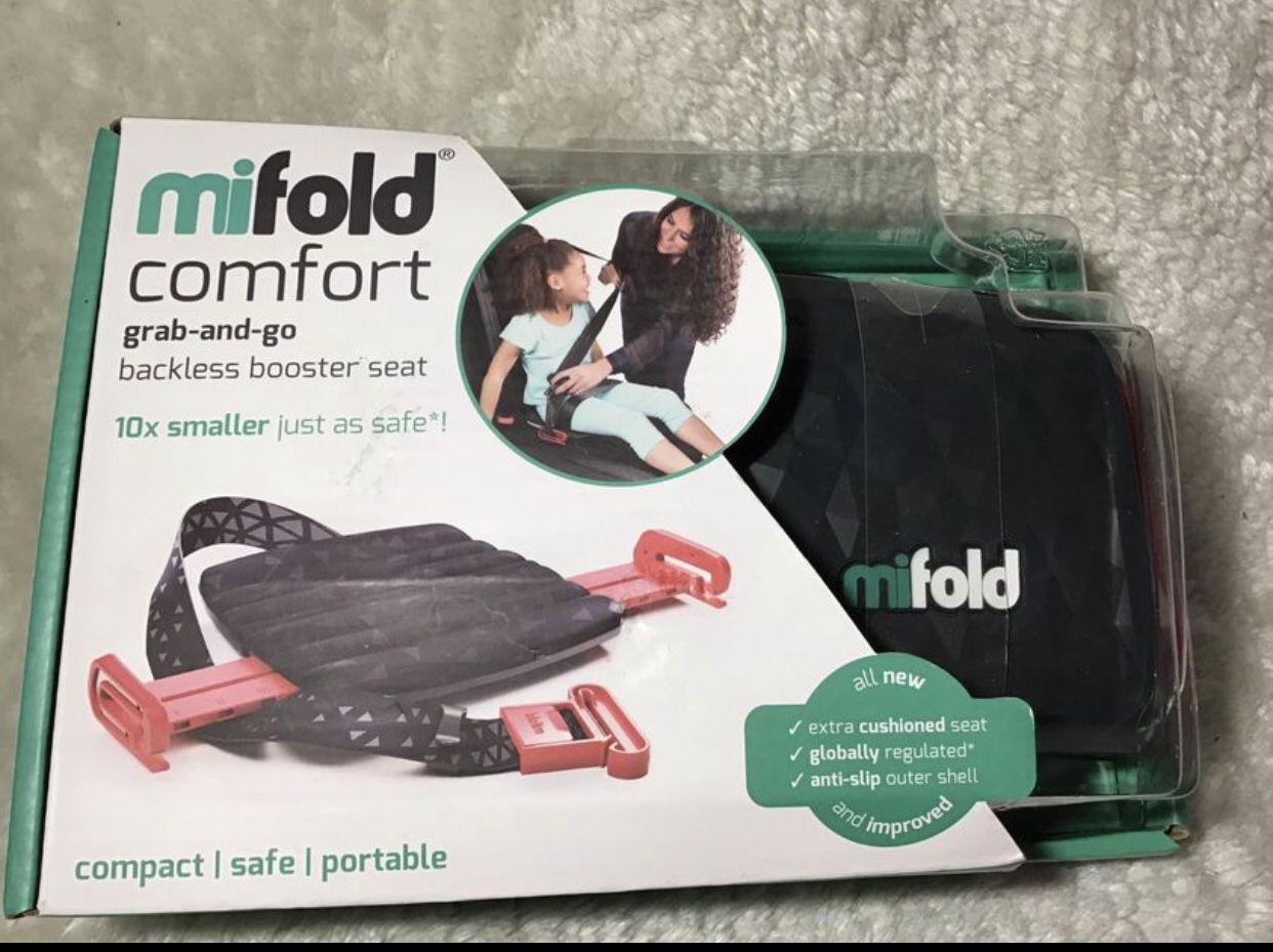 MIFOLD CONFORT AND GO PORTABLE COMPACT CAR SEAT BOOSTER CAR SEAT 