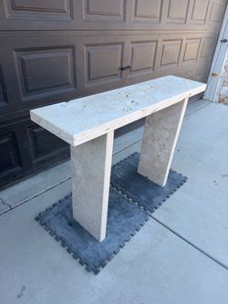 Travertine Stone Console Table