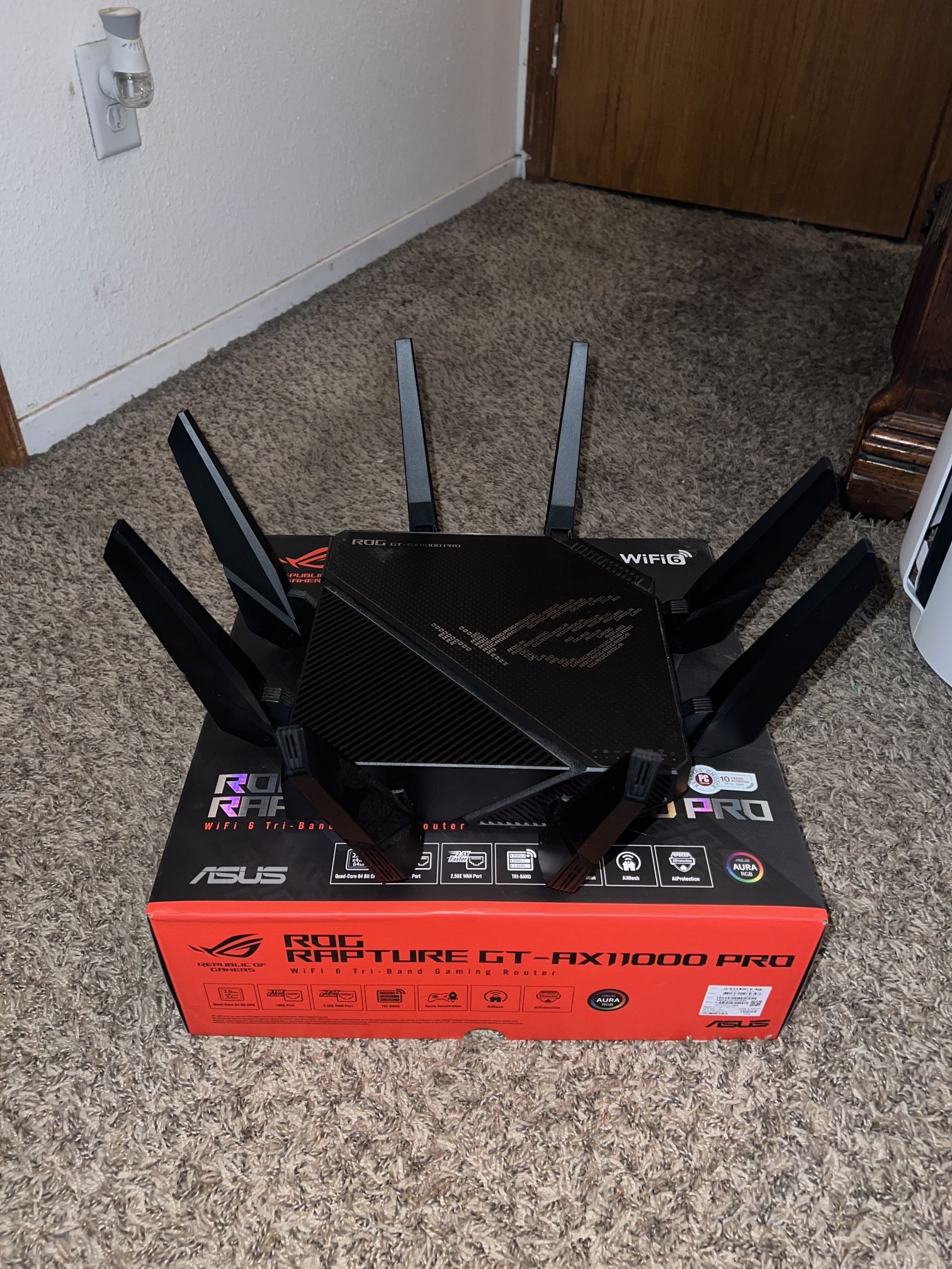 ASUS-GT-AXE11000 Tri-band WiFi 6e (802.11ax) Gaming Router
