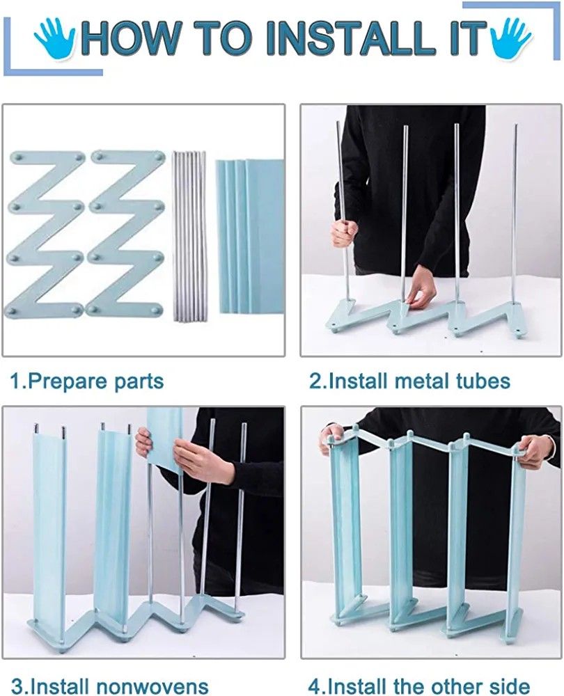 Brand New Set Of 2 Blue & Pink Toddler Shoe Racks