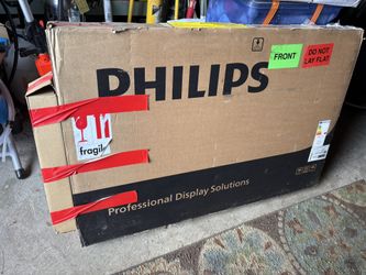 43” Phillips LCD Display Monitor W/wall Mount Bracket