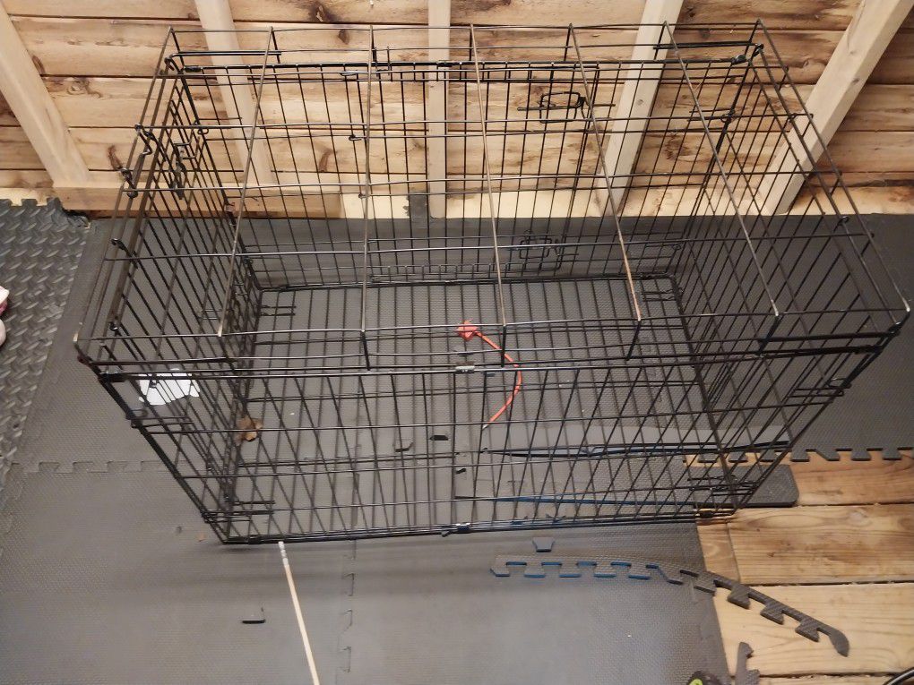 Large Dog Crate With Tray