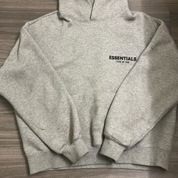 XS Oatmeal essential hoodie