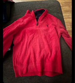 U.S. Polo Assn. Red Quarter-Zip Pullover