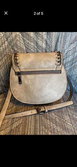 Black Rivet Crossbody Purse - ChainLink Trim