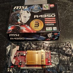 msi R4350 Video Graphics Card