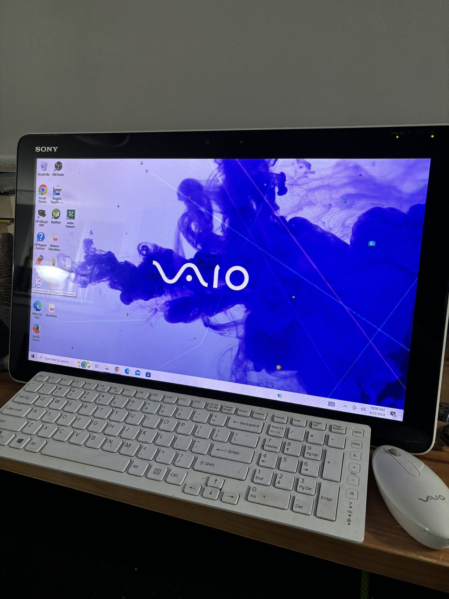 Sony Vaio all-in-one PC touch screen 