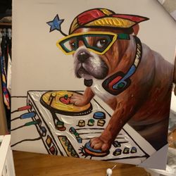 Dog Canvas Wall Art