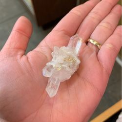 Small Quartz Clear Crystal Cluster Multiple Points 2”