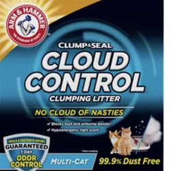 Arm & Hammer™ Clump & Seal Cloud Control Clumping Multi-Cat Clay Cat Litter - Scented, Low Dus