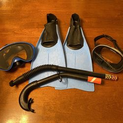 Vintage Dive / Snorkel /Scuba Swim Lot - Fins Flippers Dive Masks