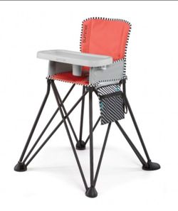 Bright Starts by Summer Pop ‘n Dine SE Highchair, Sweet Life Edition,  Red Color