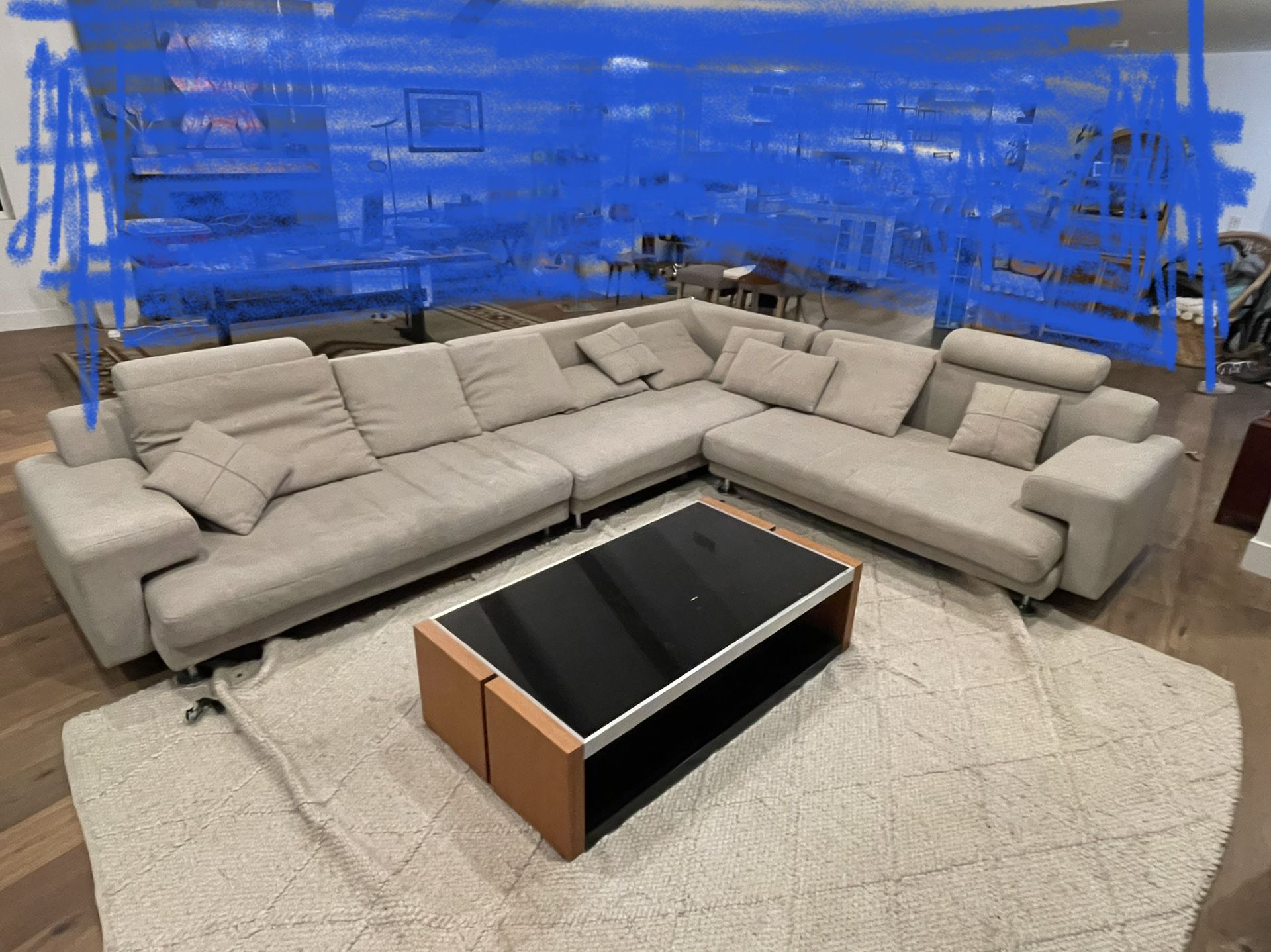 Gray Modern Sectional Couch