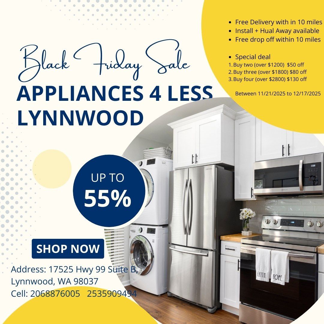 Appliances 4 less Lynnwood 