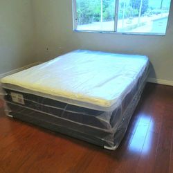 New FULL PILLOW TOP MATTRESS and BOX SPRING 2PC