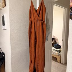 Cute Terracotta Long Romper