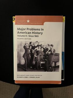 Major Problems In American History