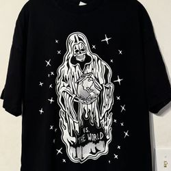 WL Warren Lotas VS The World Grim Reaper T Shirt Made in USA Size XL