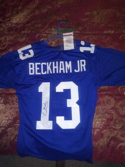 Beautiful " NEW " Odell Beckham Jr. New York Giants NFL Jersey with Certificate of Authenticity!!!