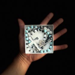 Handmade custom rosary, one of a kind