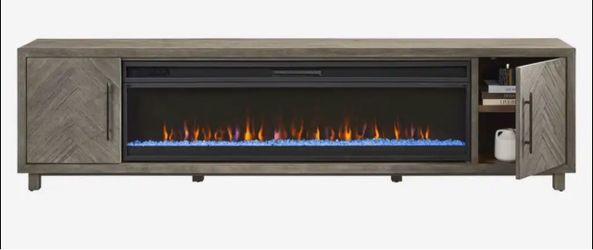Electric Fireplace Credenza