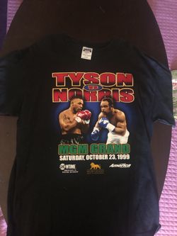TYSON vs NORRIS Tシャツ 1999年 Official Mike Tyson vs Orlin Norris Fight T-Shirt Sz (Xl) for Sale