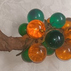 Old School Glass Bunch of Grapes