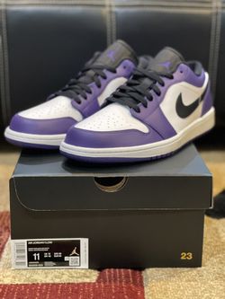 Jordan 1 Low Court Purple Size 11