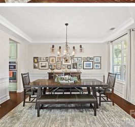 Havertys Wood Dining Table and Matching Buffet
