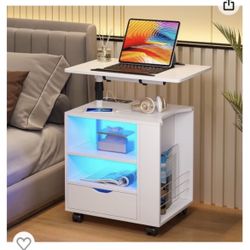 Desk With Phone Charger And Lights