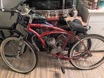 Old school Schwinn with a 100cc gas powered engine