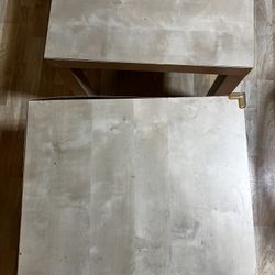 Two ikea side tables