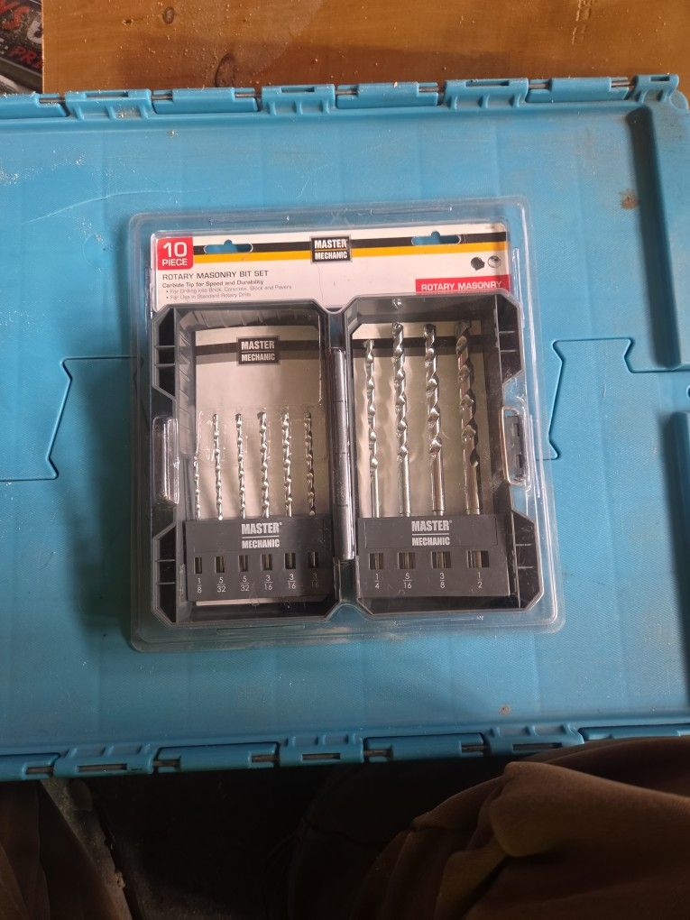 10-Piece Rotary Masonry Drill Bit Set