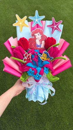Eternal bouquet made with clean pipe.